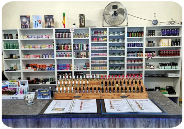 Ladentheke Liquids Dampfshop-GM